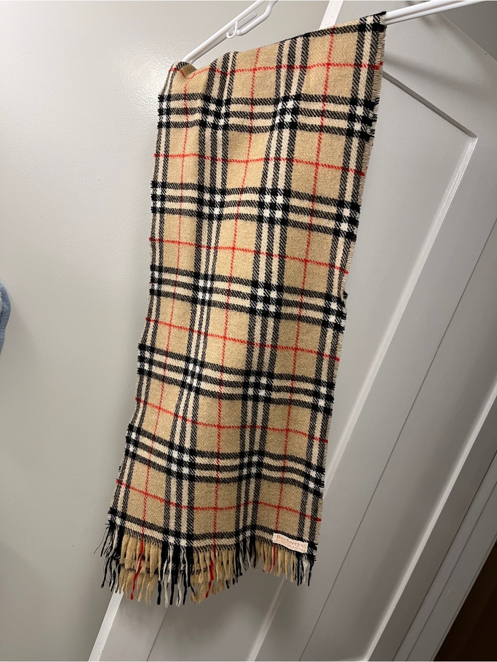 Vintage wool Burberry scarf
